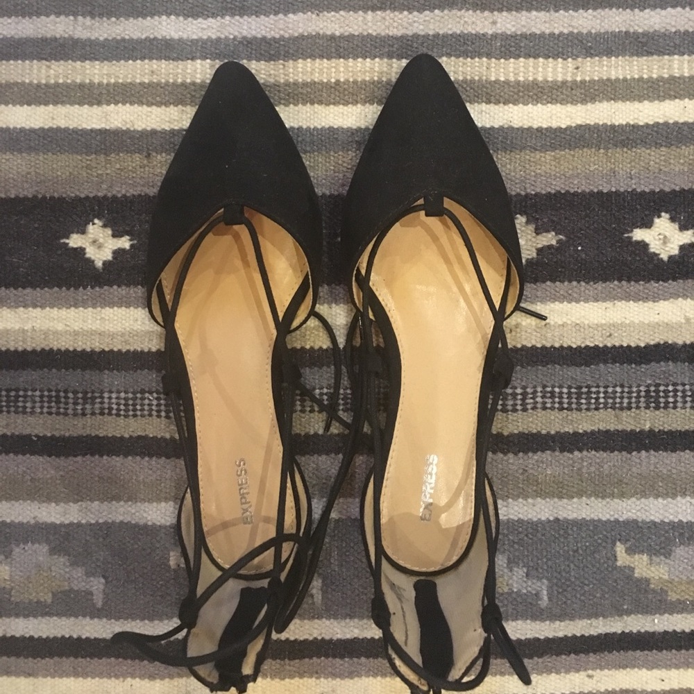 NWOT Express lace-up flats